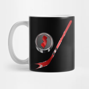 NHL - NJ Red Stick Black Red Puck Mug